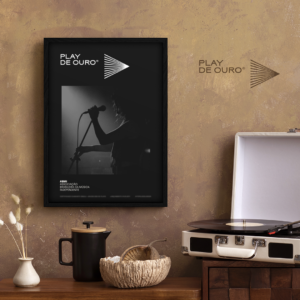 Quadro Decorativo do Certificado Play de Ouro